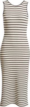 Treasure & Bond Stripe Knit Midi Tank Dress