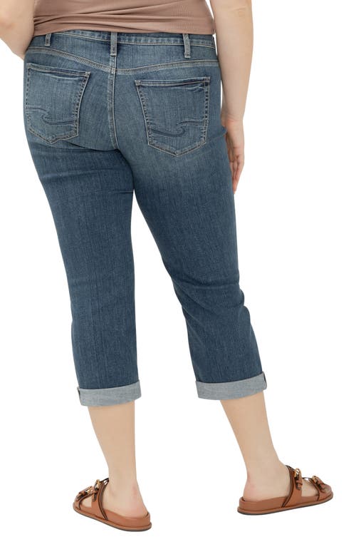 Silver Jeans Co. Suki Curvy Mid Rise Capri Jeans In Indigo
