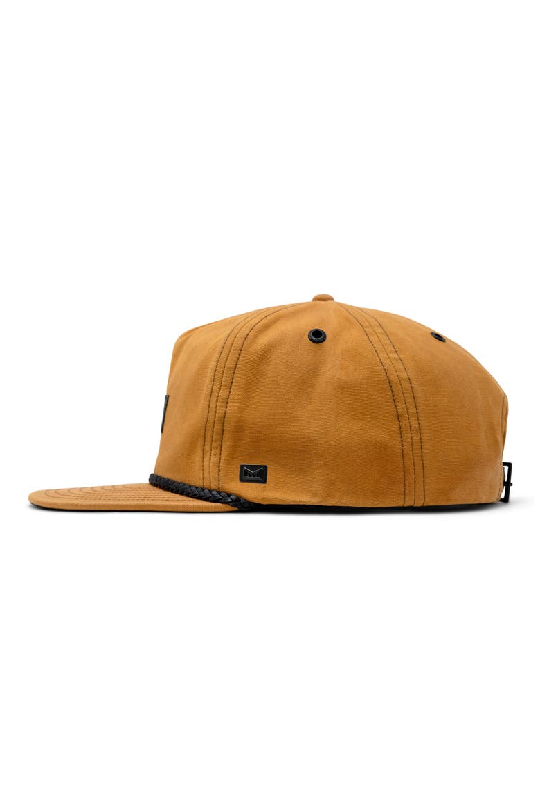 Coronado Brick Thermal Unstructured Wax'd Strapback Hat, Alternate, color, BRITISH KHAKI