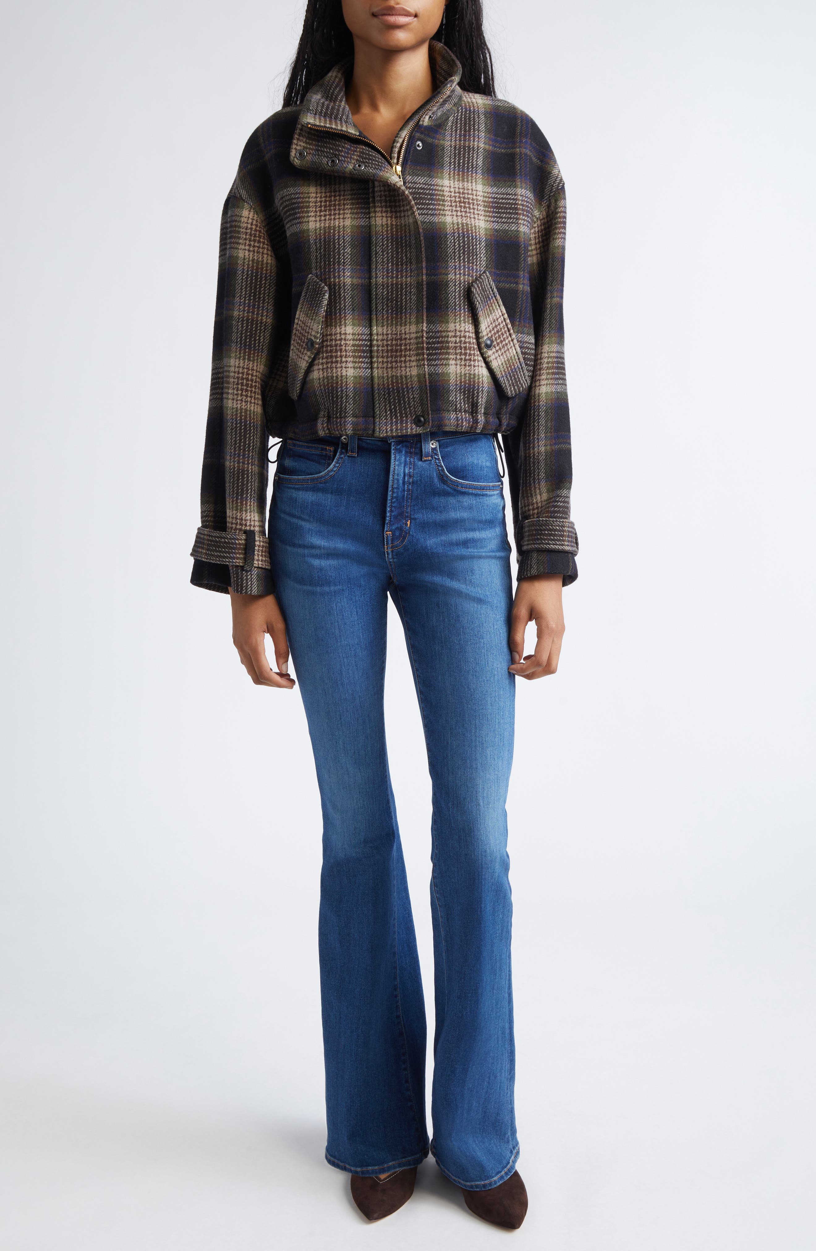 Bateman Plaid Wool Blend Jacket - image 2