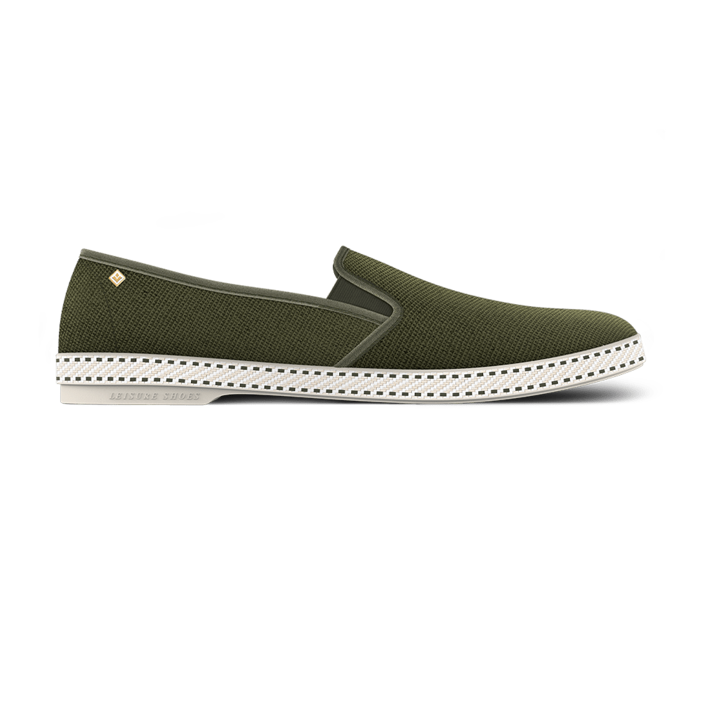 Rivieras Classic Cotton Canvas Slip-On Loafer, Main, color, Light Army Green