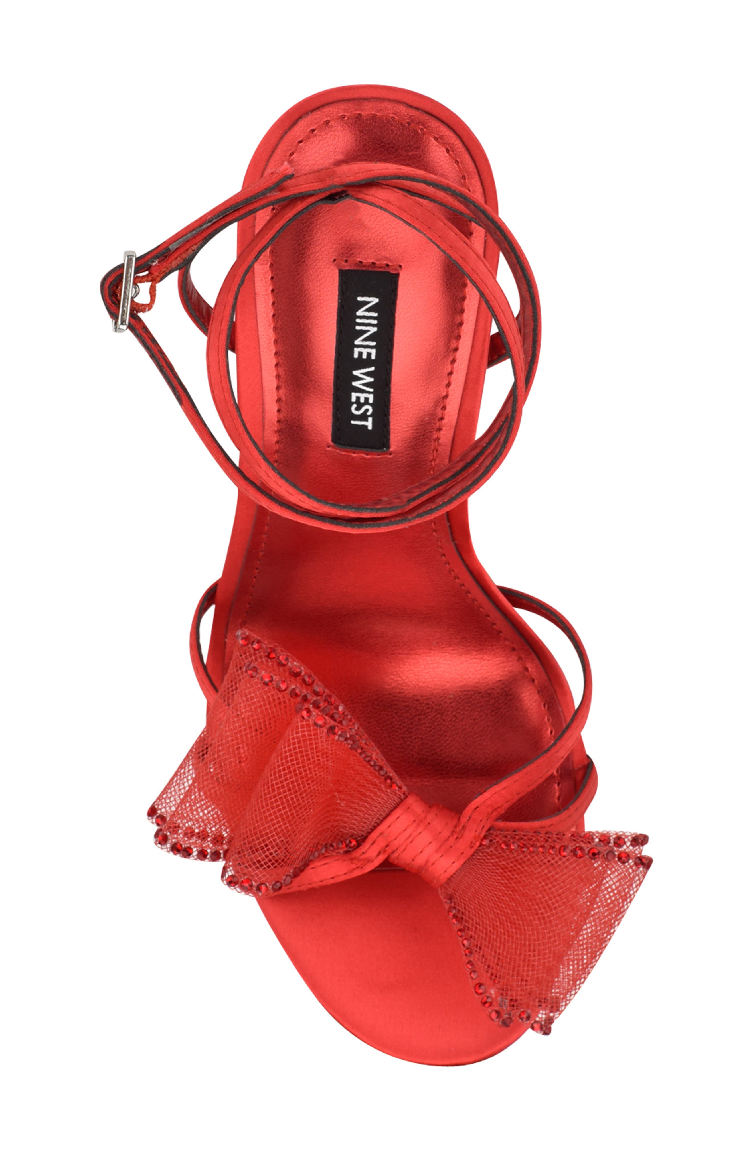 Minky Ankle Strap Sandal, Alternate, color, MED RED