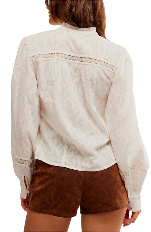Free People Annabelle Blouse In Optic White