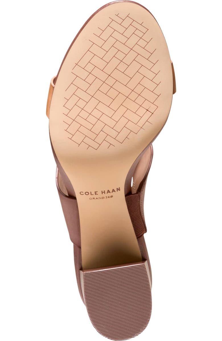 Cole Haan Josie T-Strap Sandal, Alternate, color, Dark Cuoio Leather/ Biscuit