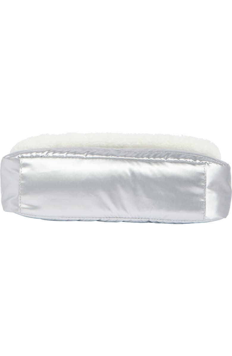 Pajar Quilted Faux Shearling Trim Convertible Shoulder Bag, Alternate, color,