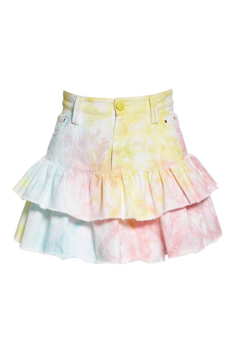 Landen Tie Dye Ruffle Skirt, Alternate, color, RAINBOW RADIAL TIE DYE