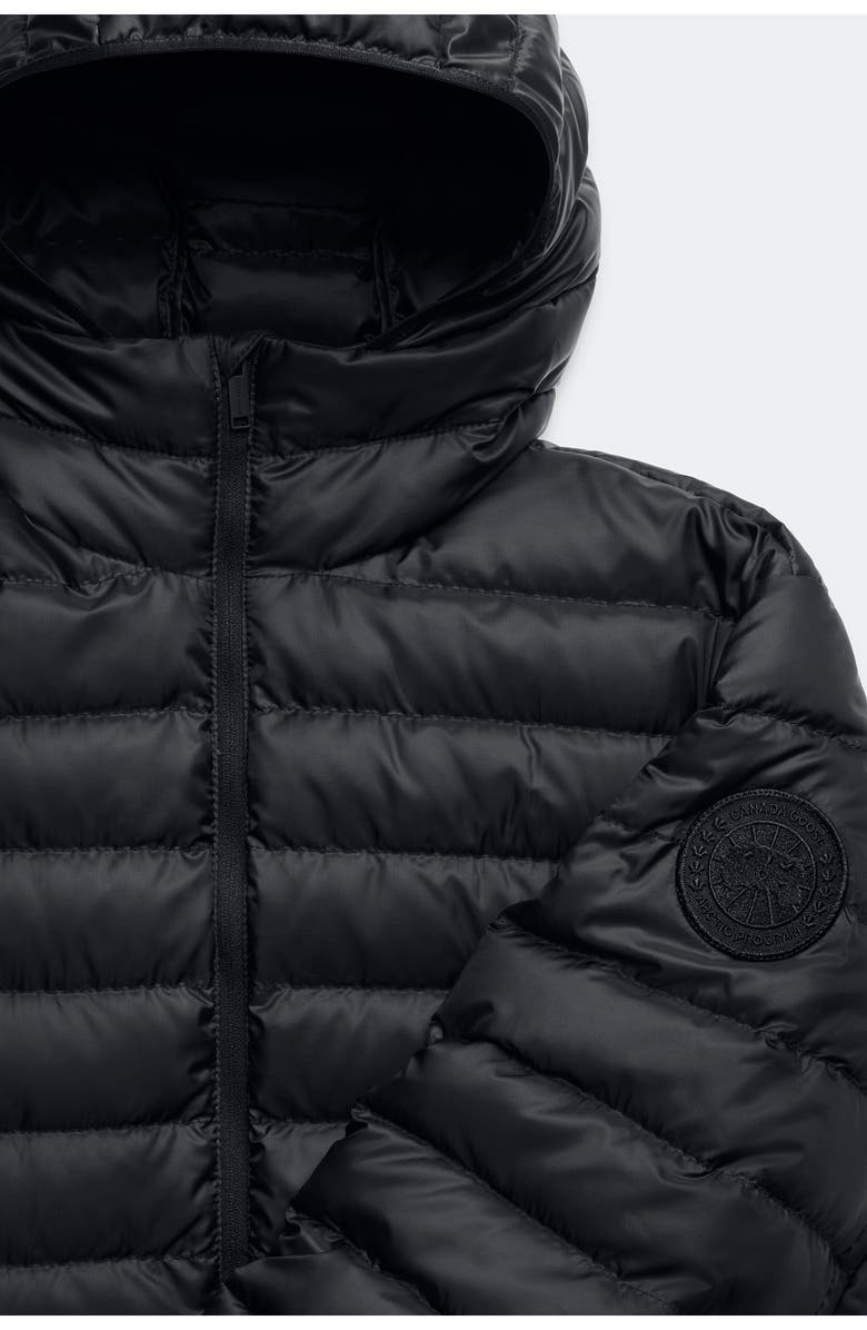 Canada Goose Stratus Hooded 750-Fill-Power Down Puffer Coat, Alternate, color, Black - Noir