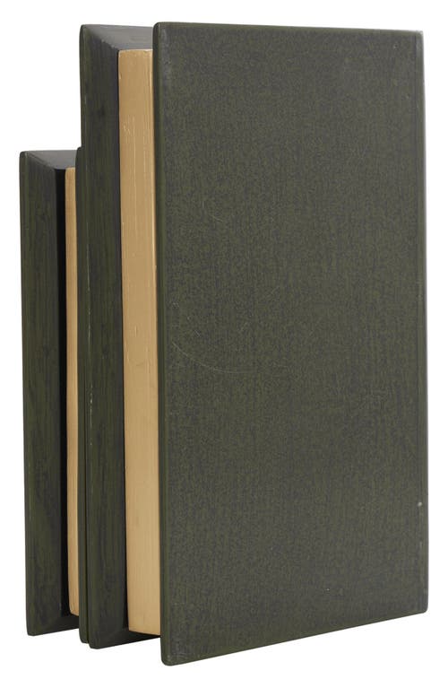 Sonoma Sage Home Sherlock Holmes Set Of 2 Faux Book Boxes In Green