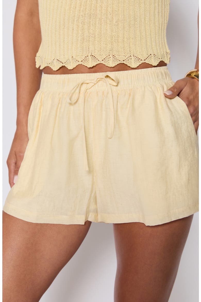 Ellory Drawstring Shorts (Nordstrom Exclusive), Alternate, color, YELLOW