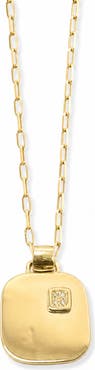 ARGENTO VIVO Kennedy 14k Gold Plated Cubic Zirconia Pendant Necklace