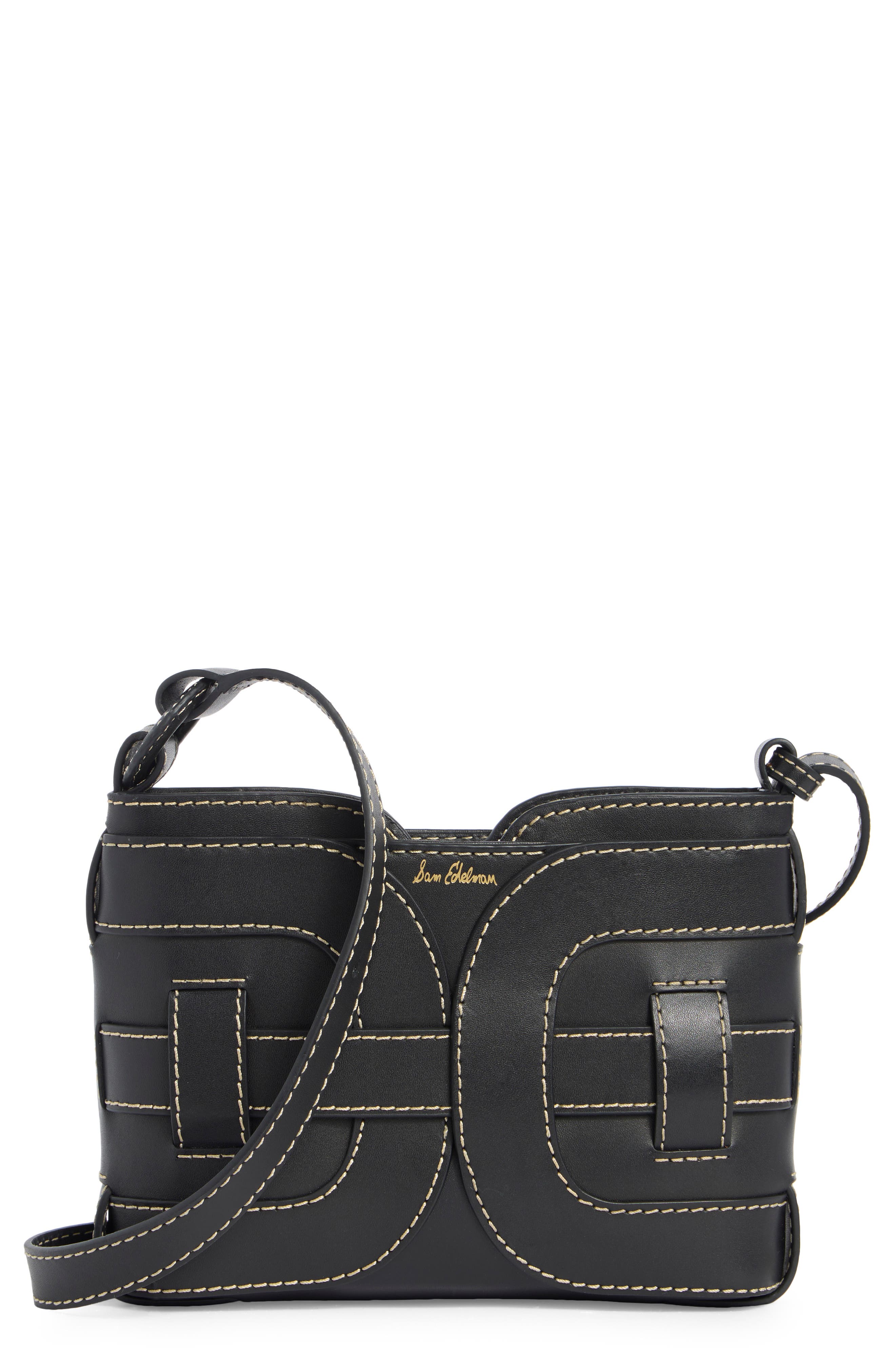 Sam Edelman Bay Leather Shoulder Bag, Main, color, 