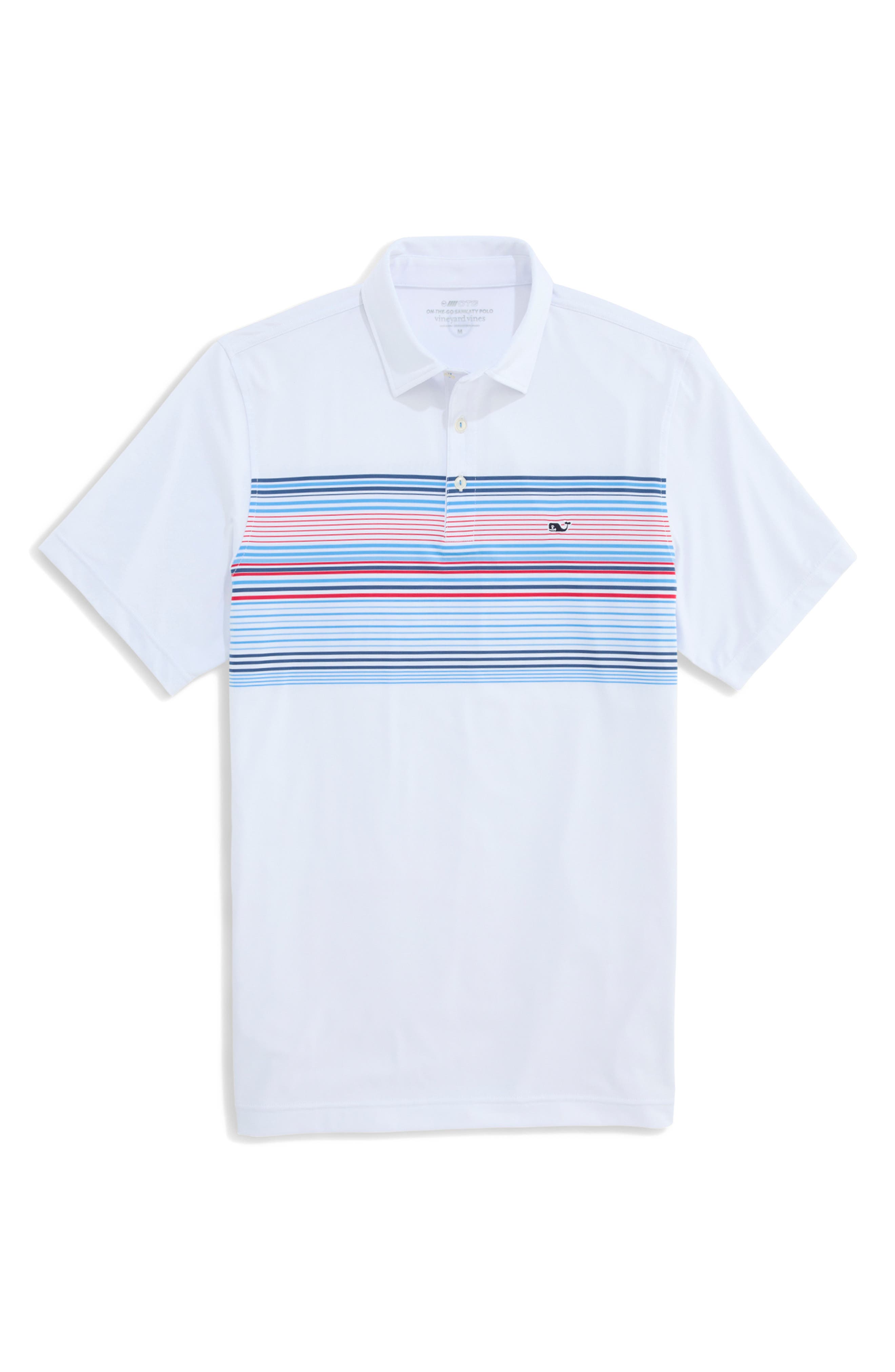vineyard vines Conch Stripe Sankaty Performance Polo (Men) | Nordstrom