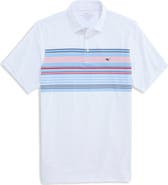 vineyard vines Conch Stripe Sankaty Performance Polo