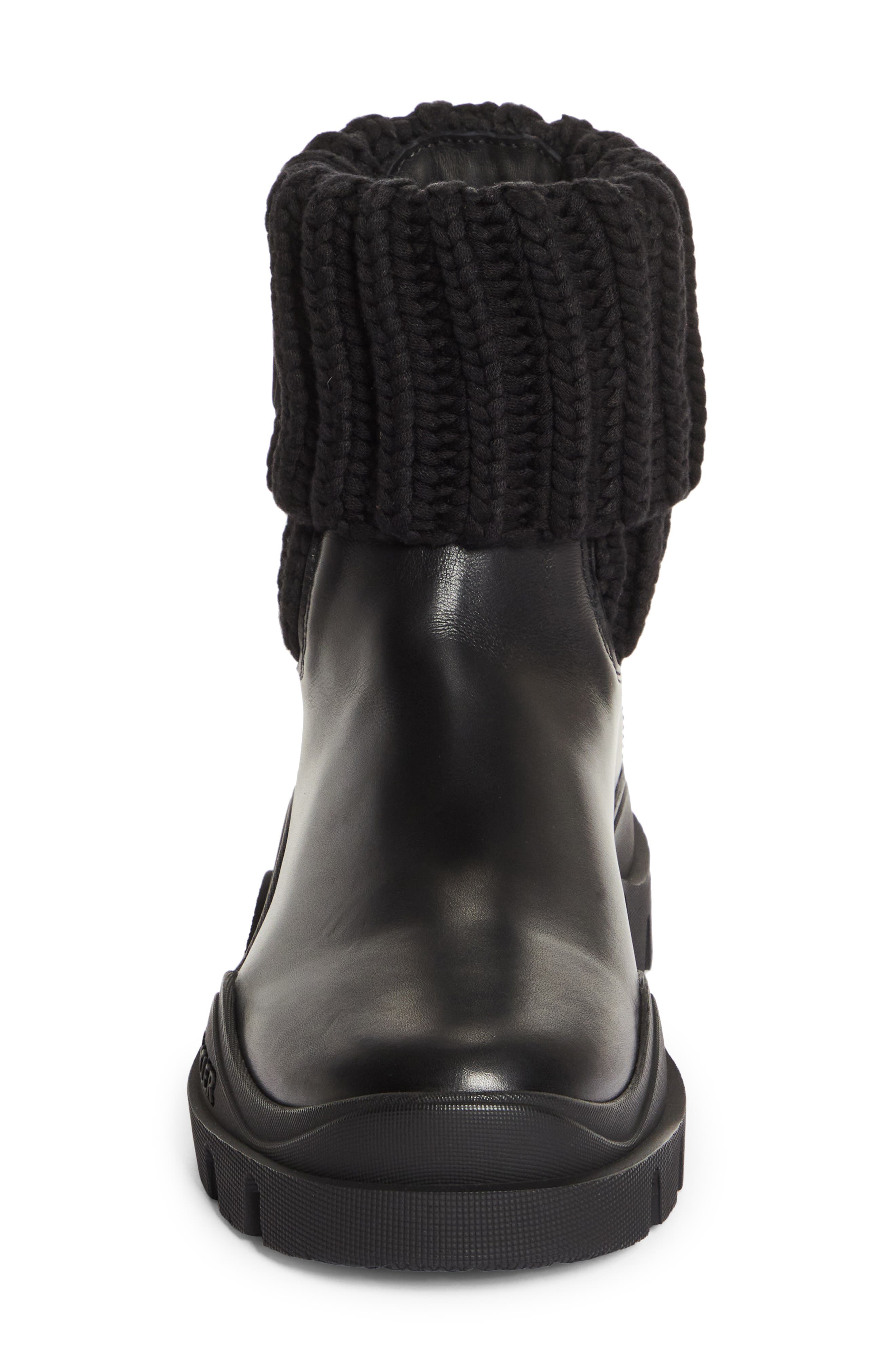 Moncler Larue Knit Cuff Chelsea Boot, Alternate, color, 