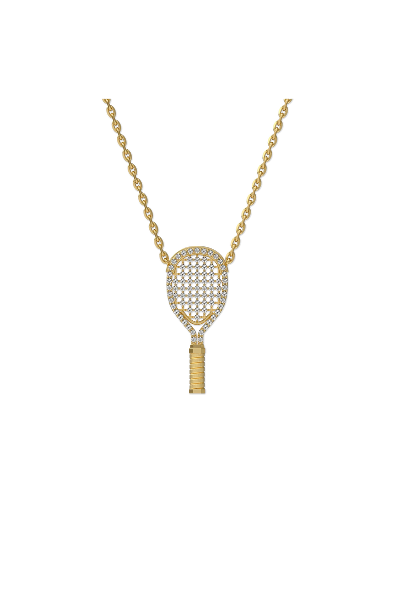 The Tennis Necklace, White Diamond Pavé, Main, color, Gold / White Diamond