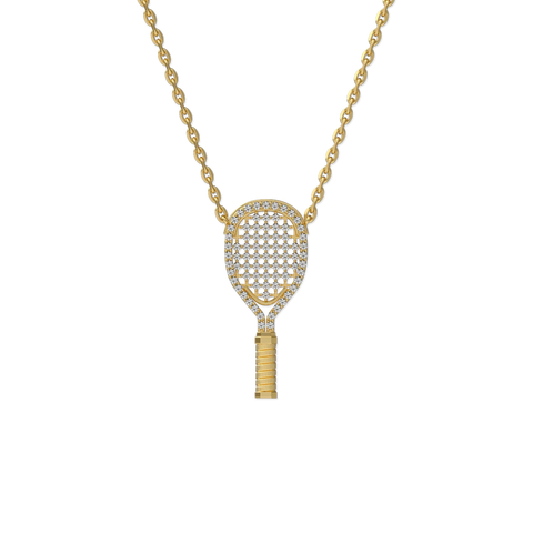 The Tennis Necklace, White Diamond Pavé