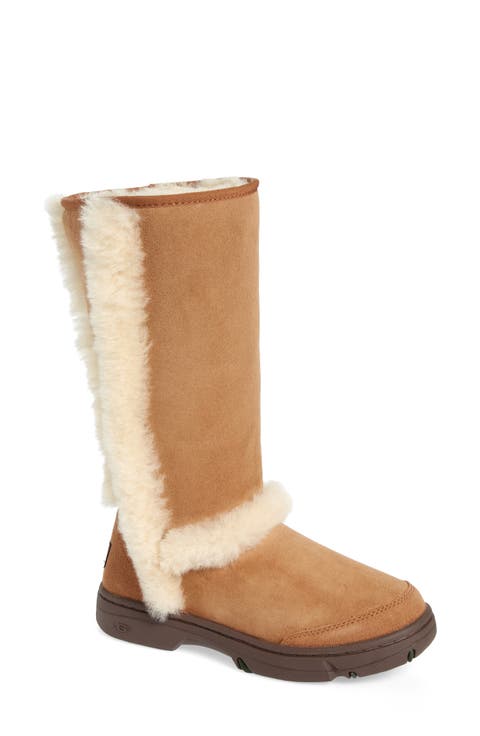 Sunburst Genuine Shearling Tall Boot