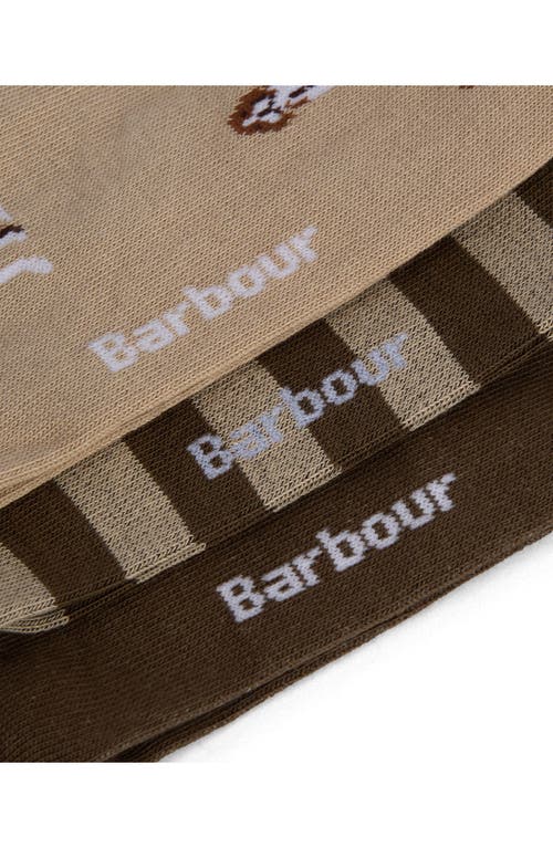 BARBOUR BARBOUR 3-PACK BEAGLE DOG SOCKS