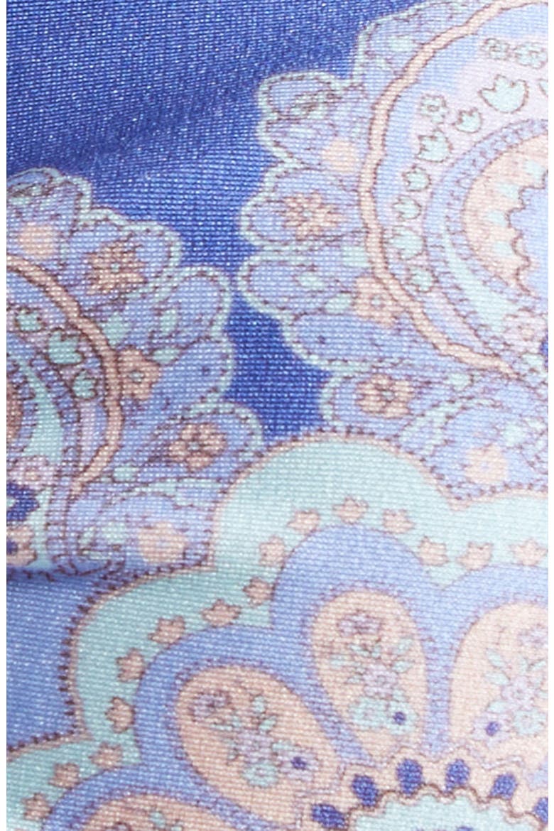 Maxine Tie Detail Two-Piece Swimsuit, Alternate, color, CORNFLOWER PAISLEY