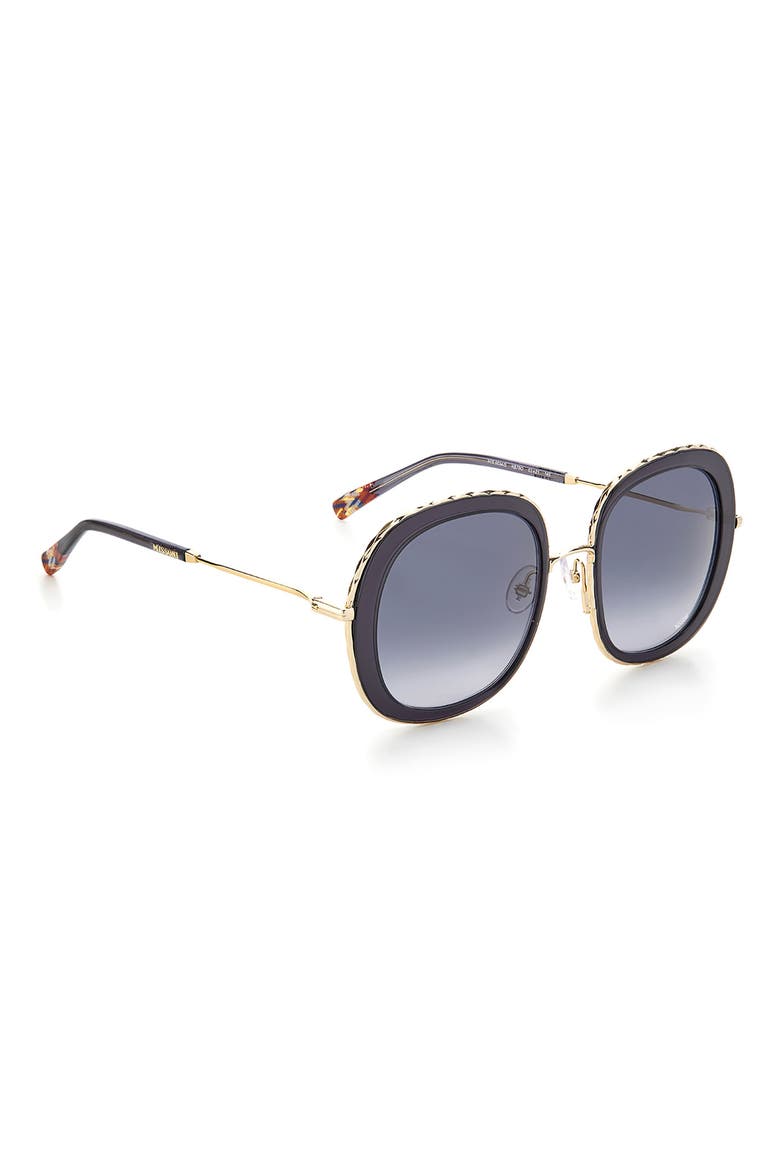53mm Round Sunglasses, Alternate, color, GREY