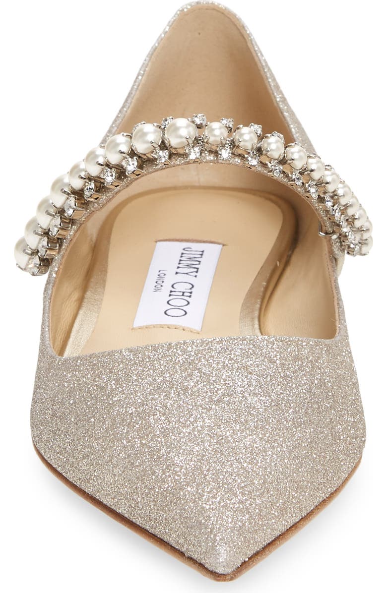 Jimmy Choo Baily Embellished Pointed Toe Flat, Alternate, color,
