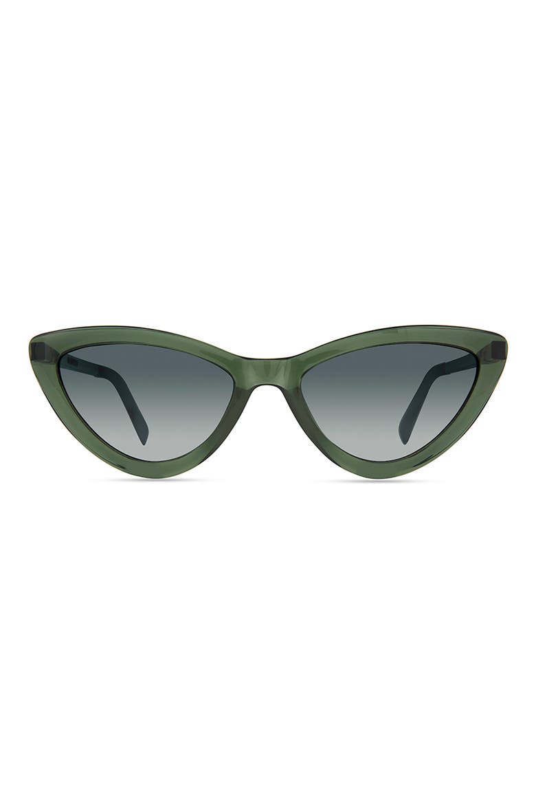 Mina Cat Eye Sunglasses, Main, color, GREEN