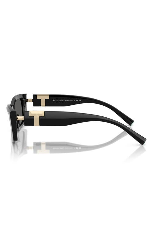 Tiffany & Co . 54mm Rectangular Sunglasses In Black