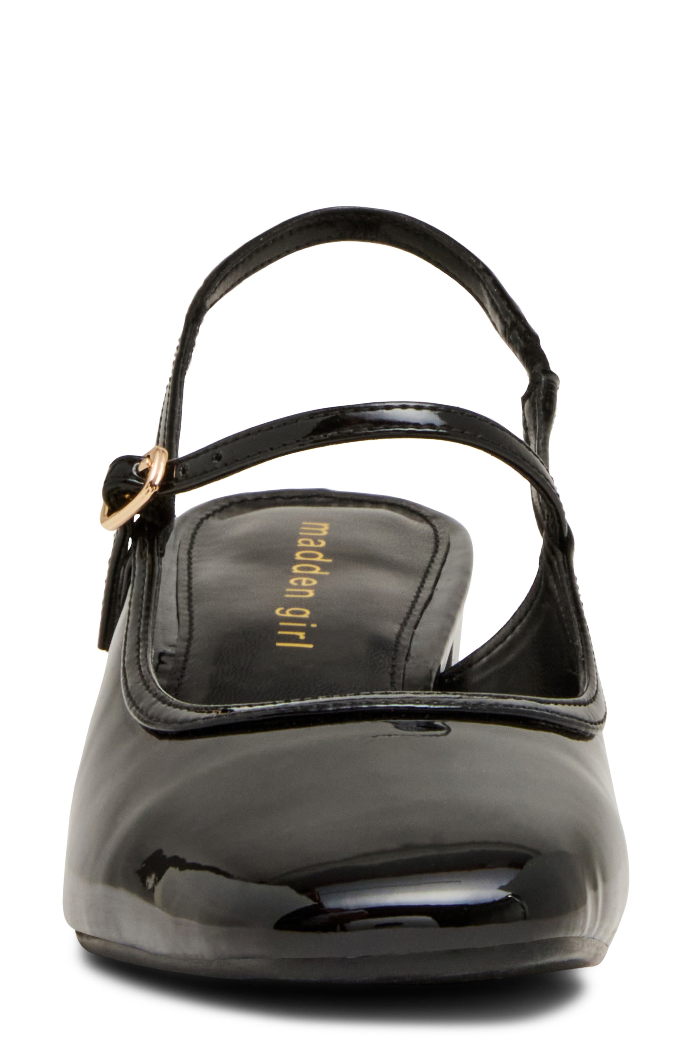 Eastt Faux Leather Slingback Pump, Alternate, color, BLACK PATENT