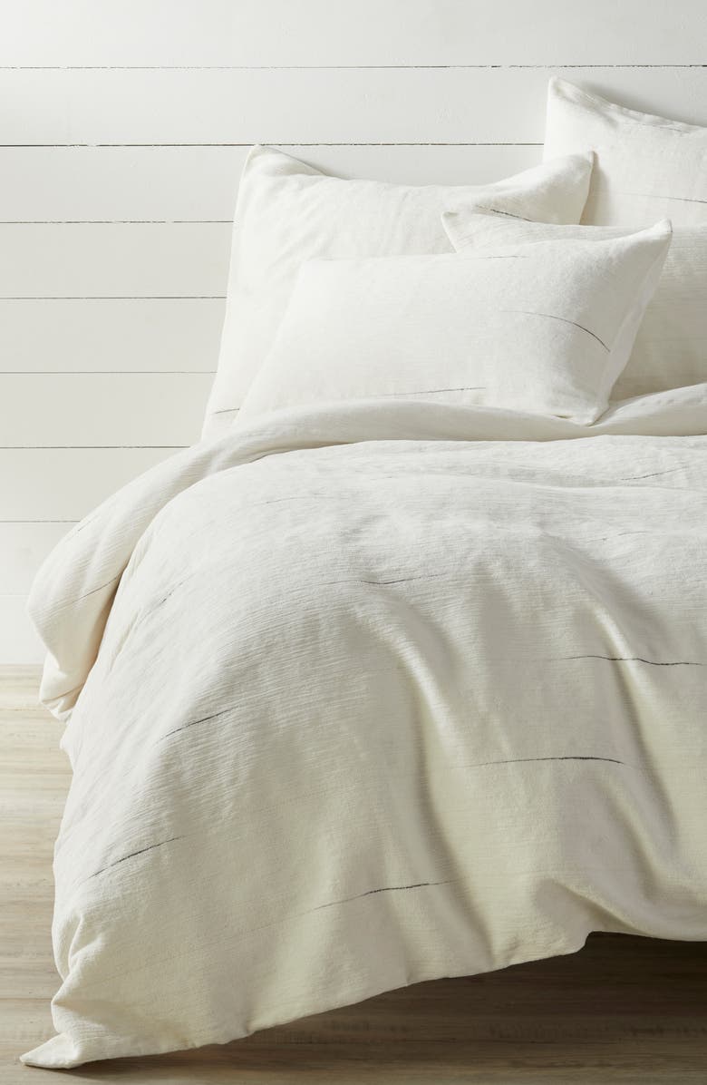 Treasure & Bond Space Dyed Stripe Duvet Cover, Main, color, 