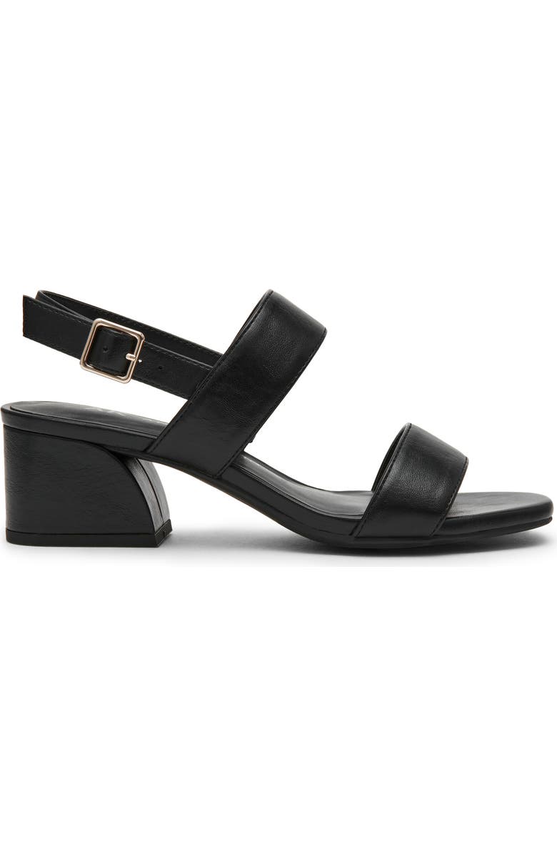 Anne Klein Macaron Block Heel Sandal, Alternate, color, Black