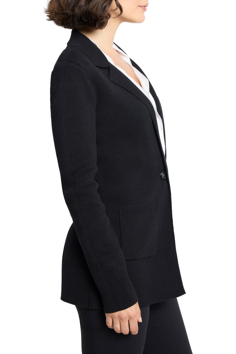 Knit Blazer, Alternate, color, BLACK ONYX