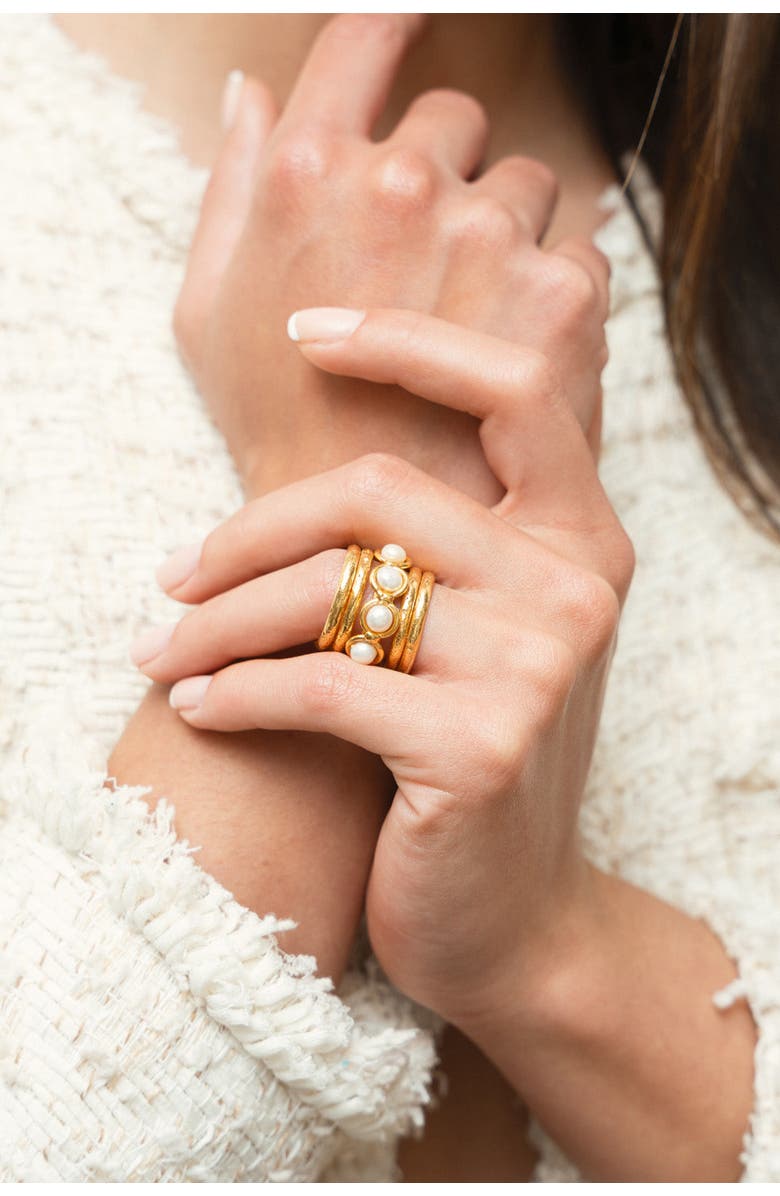 SYLVIA TOLEDANO Olympe Ring, Alternate, color, White