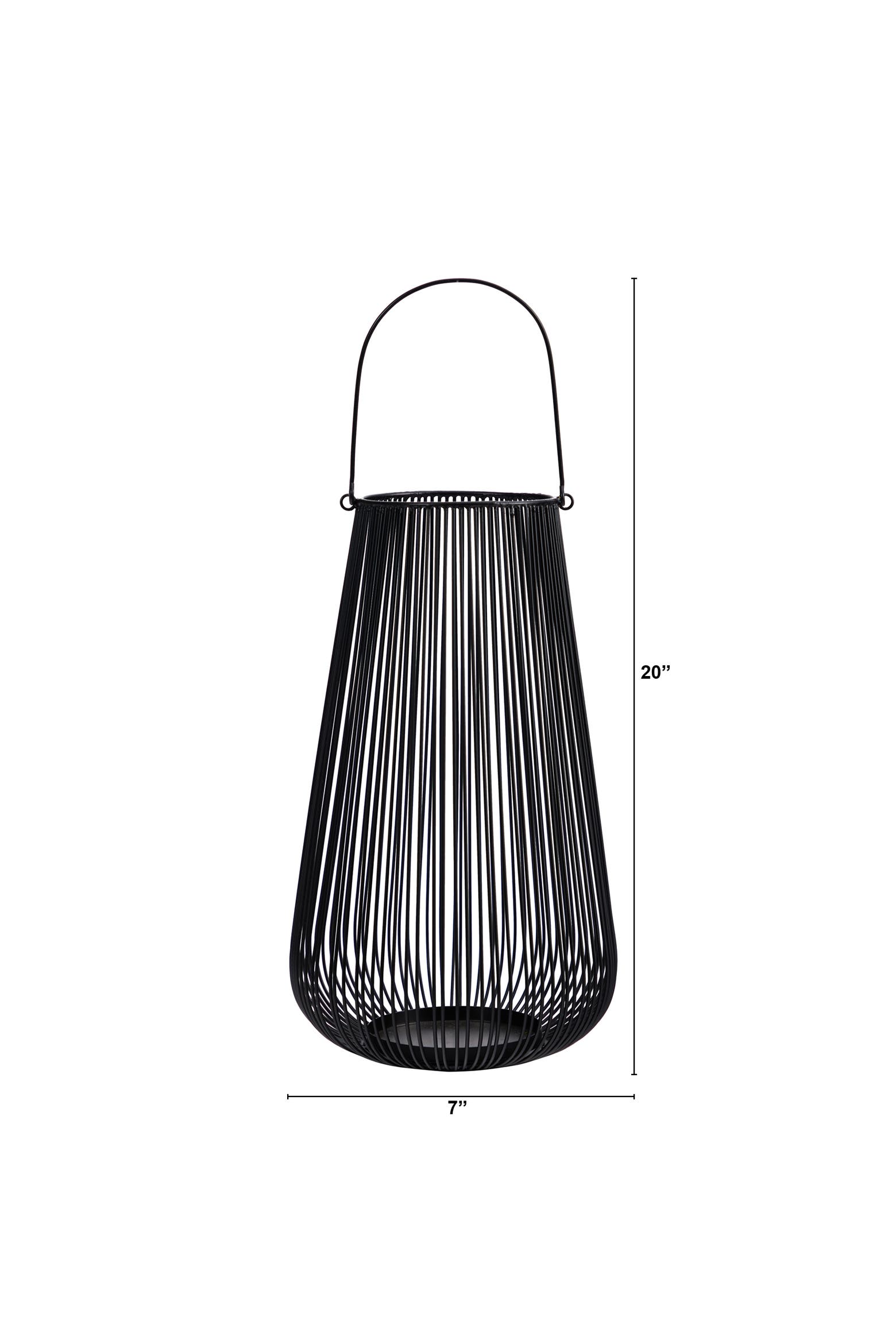 Wire Color Code Pu NEARLY NATURAL 20-in Vintage Black Metal Wire Votive Tea Lantern Candle ...
