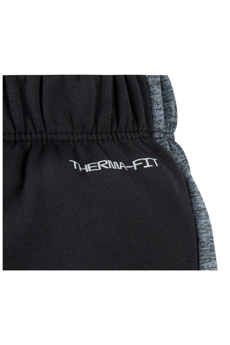 Therma Dri-FIT Speckle Colorblock Hoodie & Joggers Set, Alternate, color, TRENCHIE BLACK