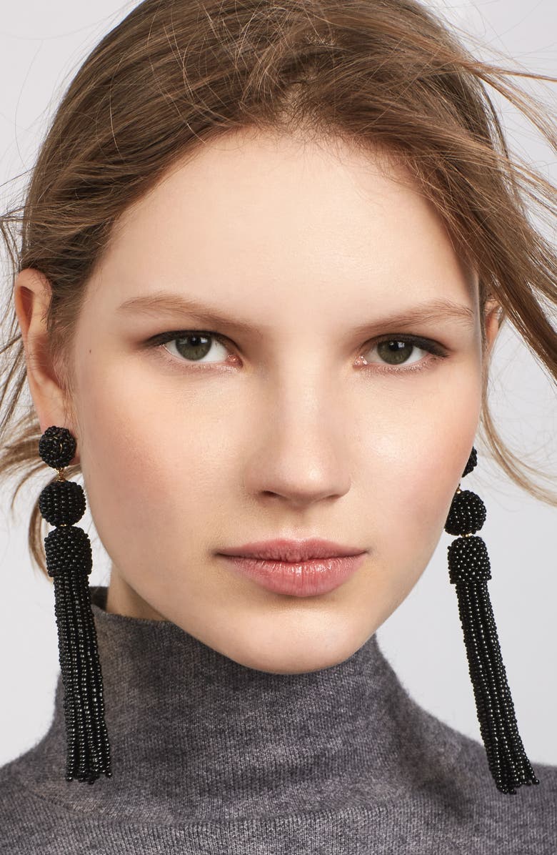 BaubleBar Mariachi Beaded Tassel Earrings, Alternate, color, 