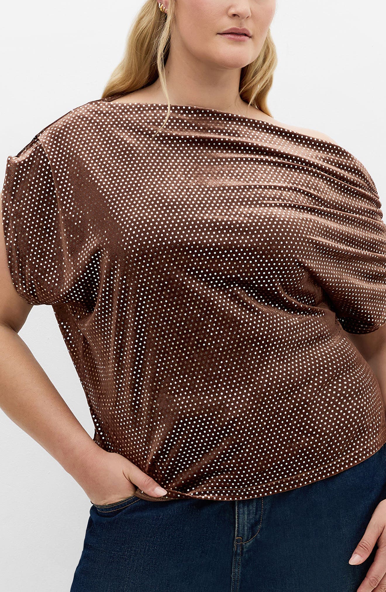 Shimmy One-Shoulder Top - image 3