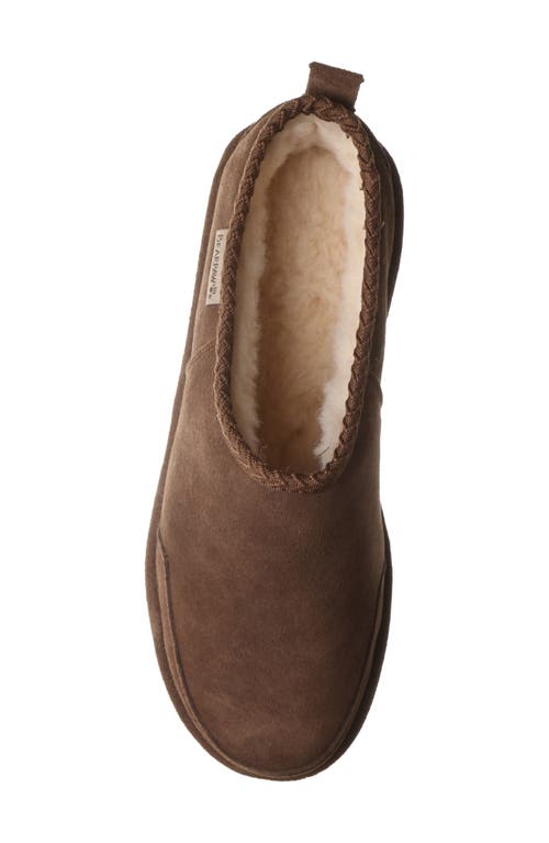 Bearpaw Damian Faux Fur Lined Clog Slipper In Brown