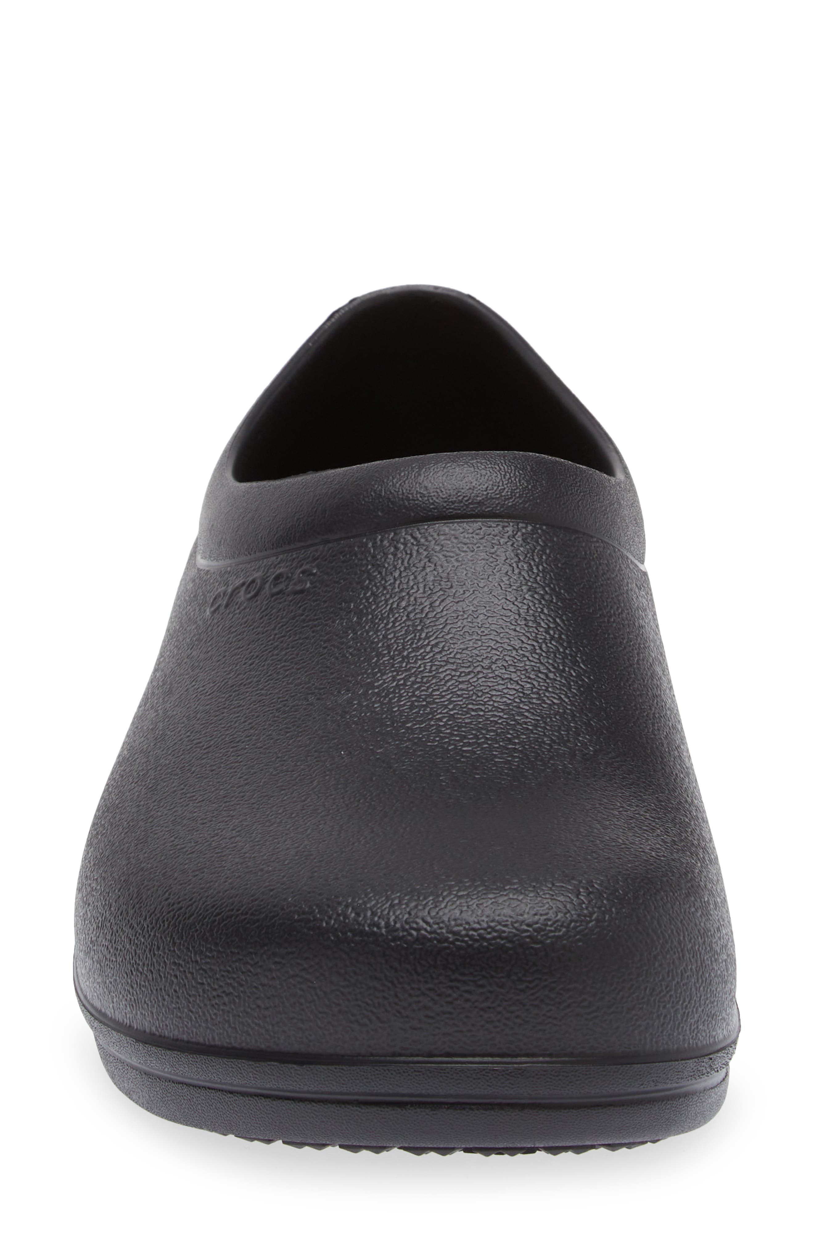 CROCS Gender Inclusive On the Clock Work Clog, Alternate, color, Black