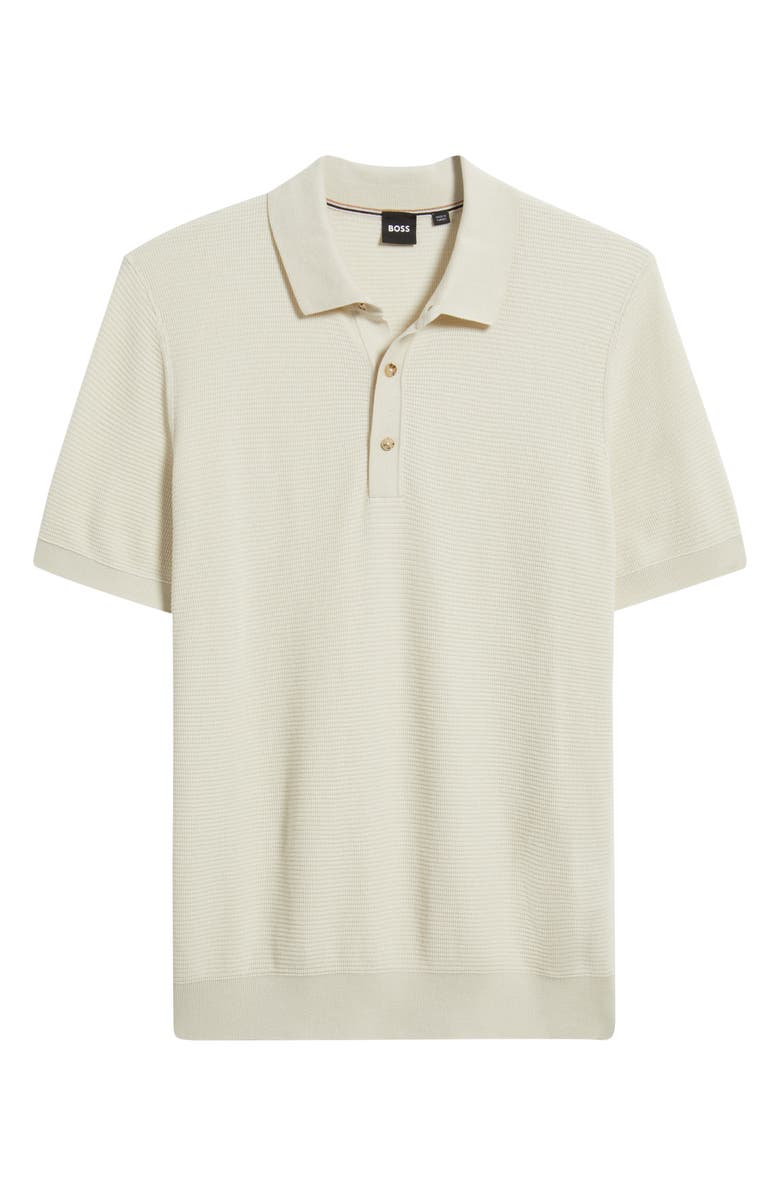 BOSS Iannotti Cotton Blend Polo, Alternate, color, Open White