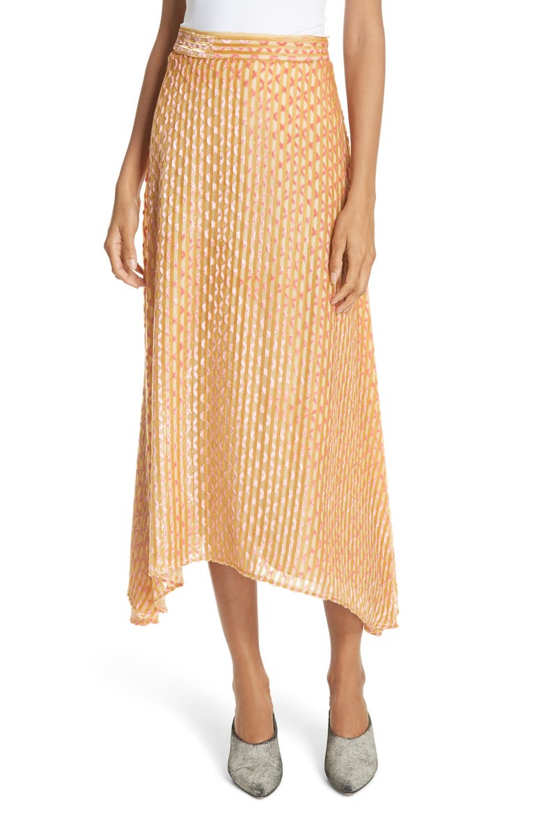 Gimlet Midi Skirt, Main, color, YELLOW