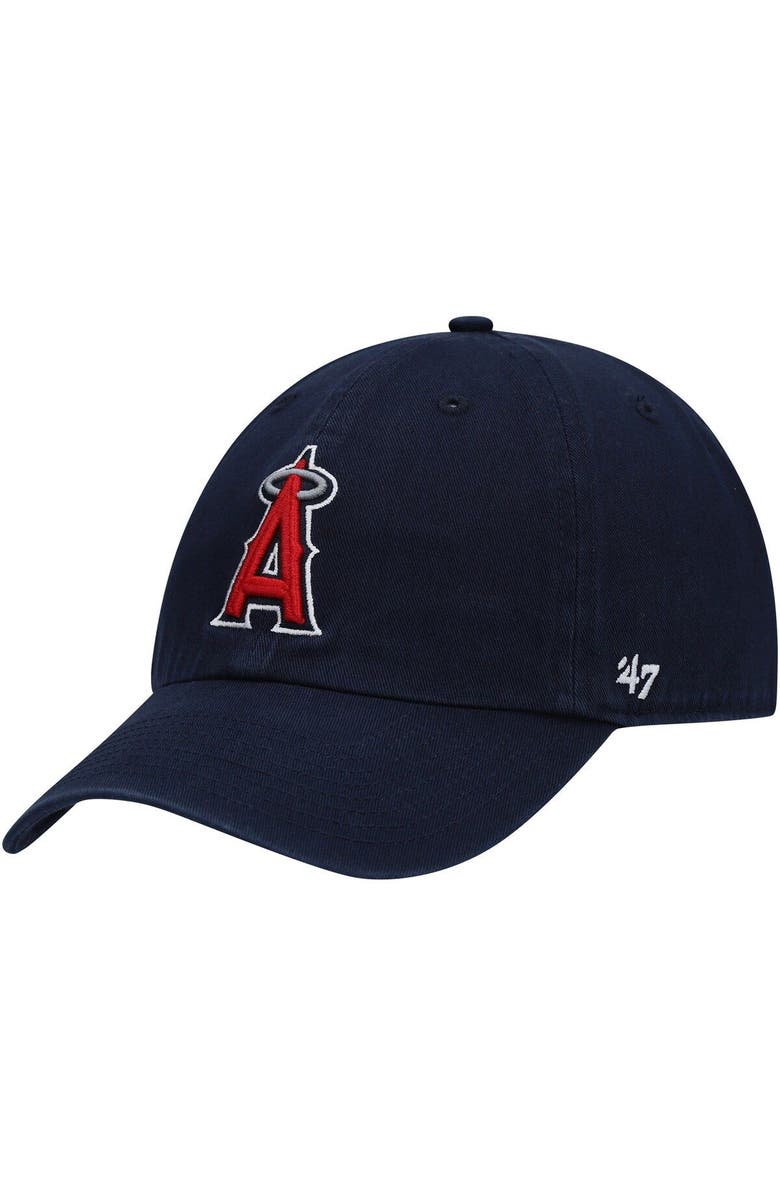 '47 Men's '47 Navy Los Angeles Angels Clean Up Adjustable Hat, Alternate, color, Navy