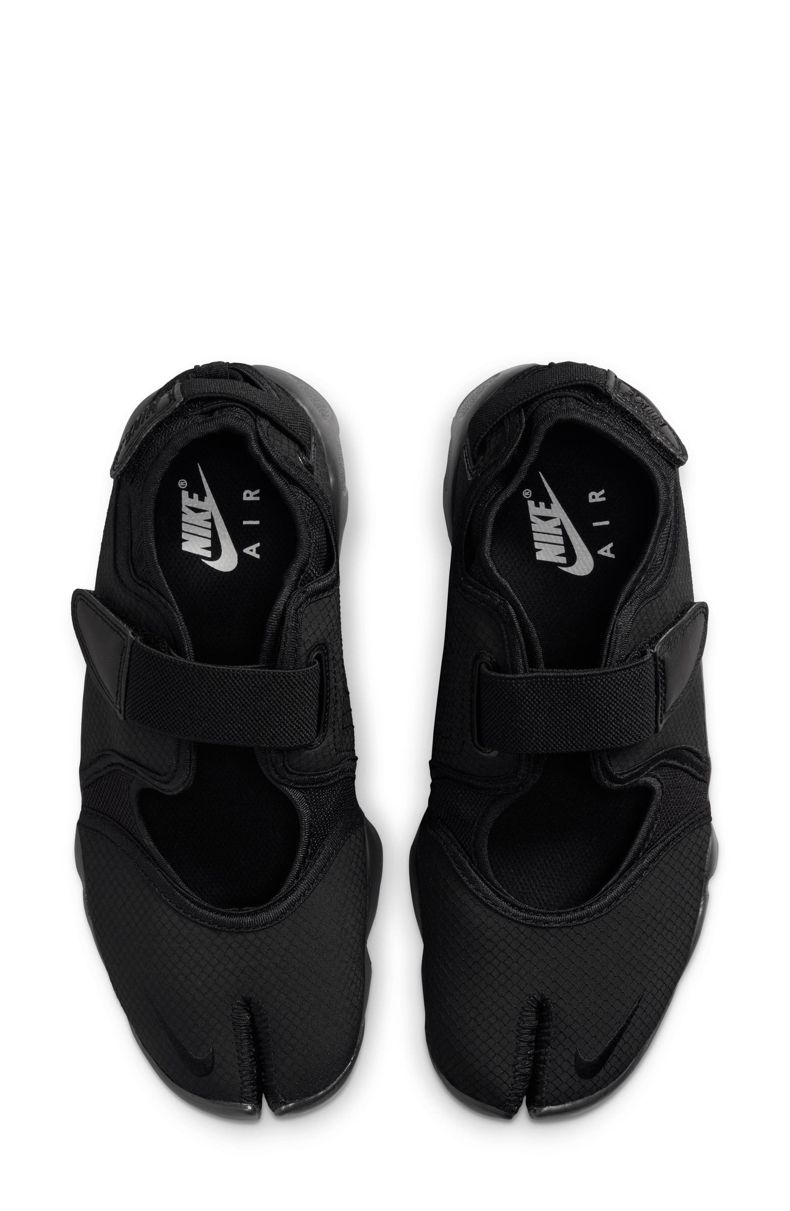 Nike Air Rift Breathe Sneaker, Alternate, color, Black/ Black/ White