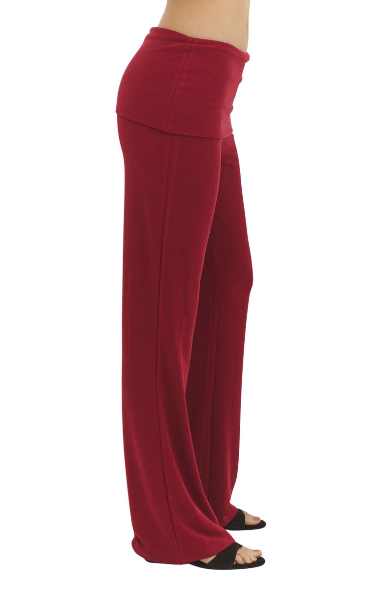 Find Me Now Foldover Flare Leg Pants, Alternate, color, Rasberry