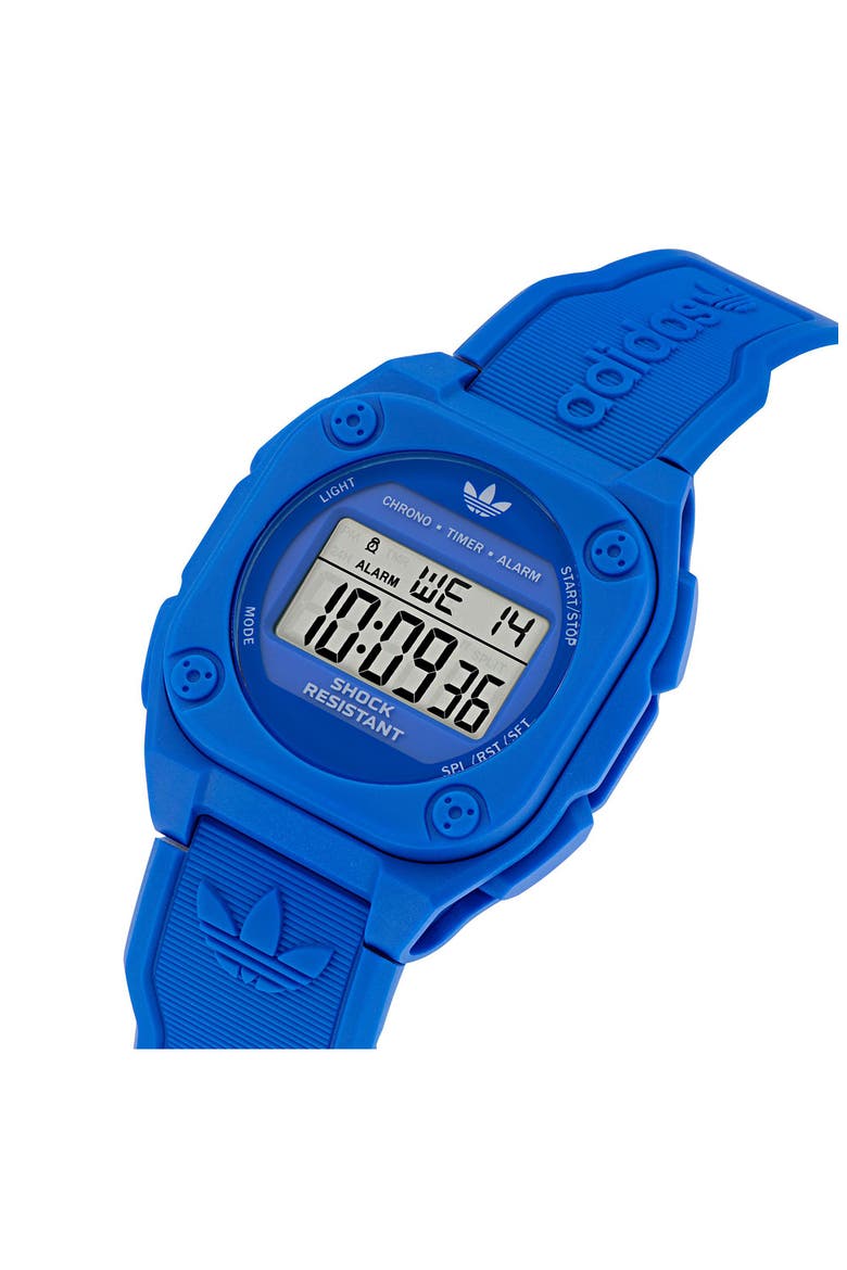 City Tech 4 Silicone Strap Watch, 42mm, Alternate, color, BLUE