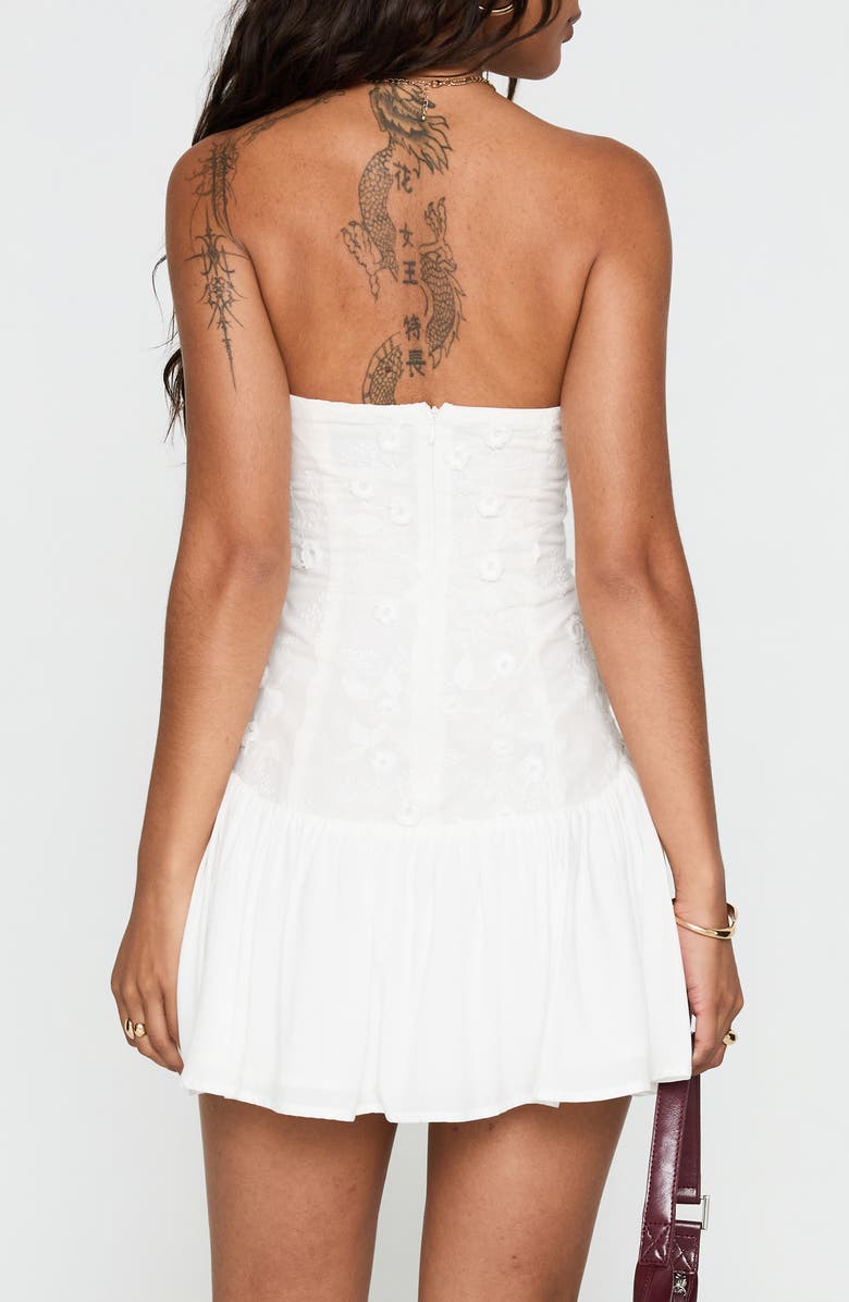 Princess Polly ENVIE STRAPLESS MINI DRESS WHI, Alternate, color, 