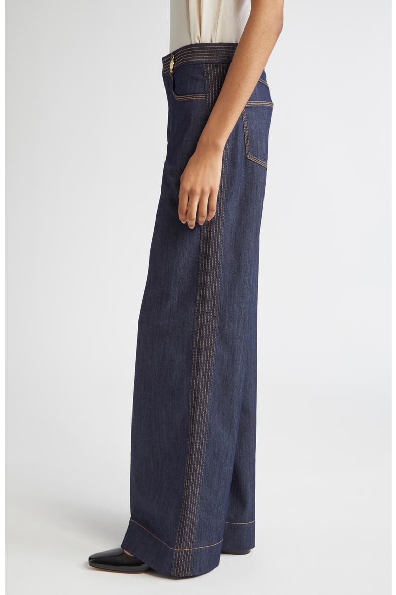 Bev High Waist Flare Leg Jeans, Alternate, color, INDIGO
