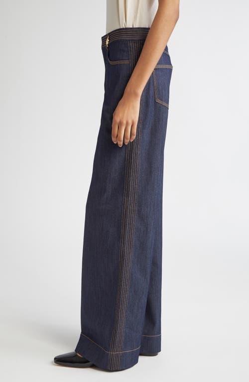 Cinq À Sept Bev High Waist Flare Leg Jeans In Blue