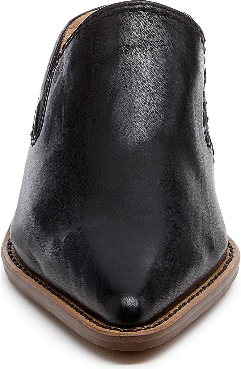 Kelsi Dagger Brooklyn Mason Pointed Toe Loafer Mule, Alternate, color, Black