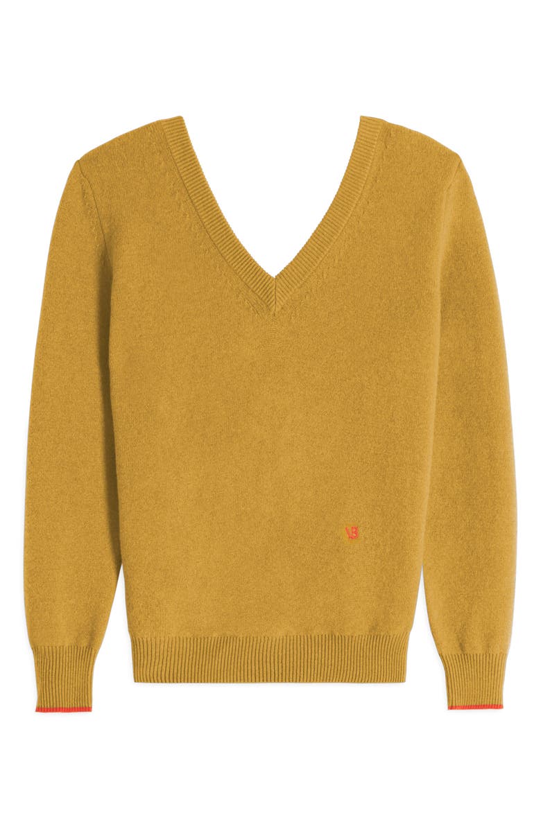 Victoria Beckham Women's Double V-Neck Stretch Cashmere Sweater, Main, color, 