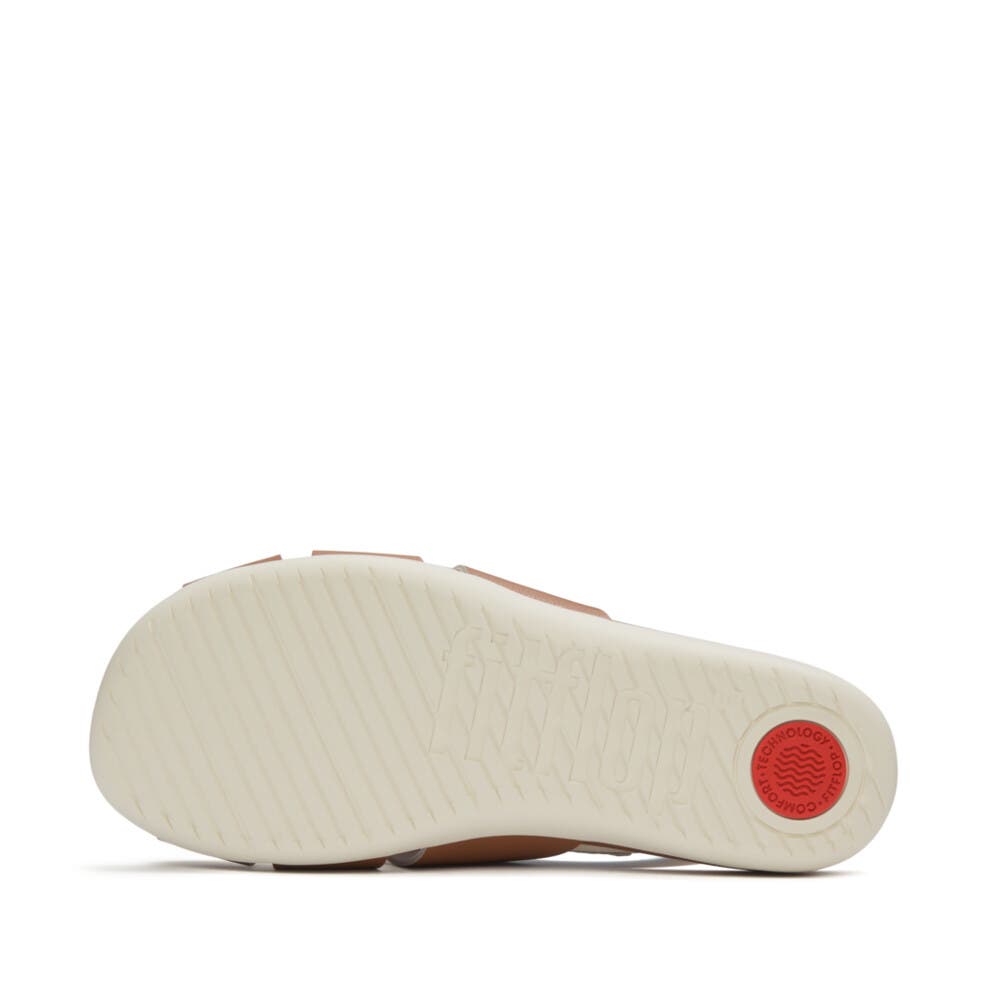 FitFlop Solay Waterproof-Woven Slides, Alternate, color, Desert Tan